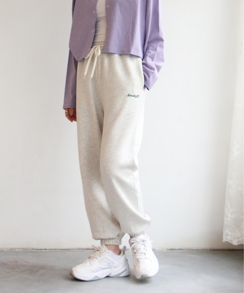 notch.(ノッチ)の「ロゴ刺繍スウェットパンツ(スウェットパンツ・レディース・グリーン/オリーブ/ブラック/グレー・M)」の21枚目の写真