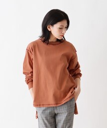 SHOO・LA・RUE | 【USAコットン】サイドスリットロンT(Tシャツ/カットソー)