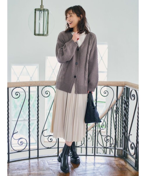 SHOO・LA・RUE(シューラルー)の「◆【USAコットン】サイドスリットロンT(Tシャツ/カットソー・レディース・アイボリー/レンガ/チャコールグレー/ピンク系/ベージュ系その他2/グリーン/ブラック系2・02/03/04)」の19枚目の写真