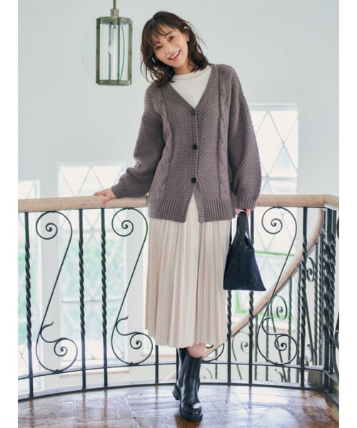 SHOO・LA・RUE(シューラルー)の「◆【USAコットン】サイドスリットロンT(Tシャツ/カットソー・レディース・アイボリー/レンガ/チャコールグレー/ピンク系/ベージュ系その他2/グリーン/ブラック系2・02/03/04)」の20枚目の写真