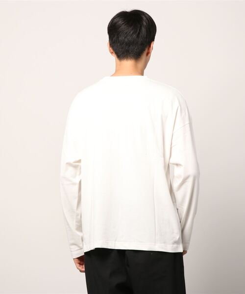 A4A（エーフォーエー）の「A4A エーフォーエー/40s強撚糸ラウンドロングスリーブTシャツ（Tシャツ/カットソー・メンズ・ホワイト/ブラック/モカ/カーキ・FREE）」の6枚目の写真