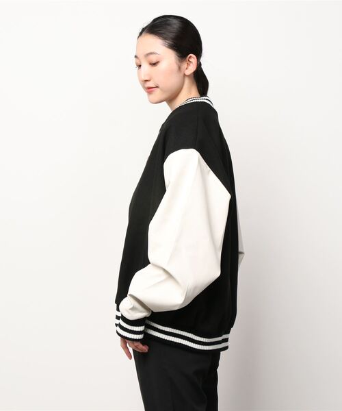 Figments(フィグメンツ)の「オーバースタジャン(ブルゾン・レディース・オフホワイト/ブラック・SMALL/MEDIUM)」の8枚目の写真