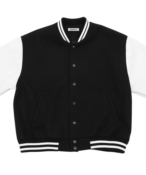 Figments(フィグメンツ)の「オーバースタジャン(ブルゾン・レディース・オフホワイト/ブラック・SMALL/MEDIUM)」の5枚目の写真