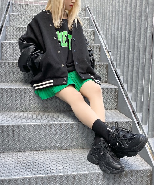 Figments(フィグメンツ)の「オーバースタジャン(ブルゾン・レディース・オフホワイト/ブラック・SMALL/MEDIUM)」の17枚目の写真