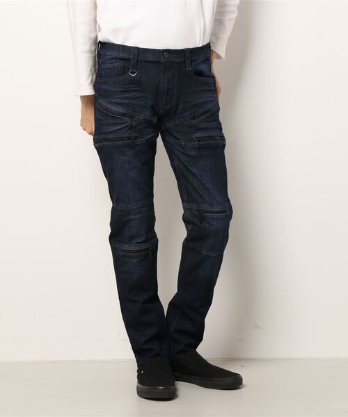 HIDEAWAYS NICOLE（ハイダウェイニコル）の「２ｗａｙストレッチデザインデニム（デニムパンツ・メンズ・ブラック/ブラック系1/ネイビー/ネイビー系1・SMALL/MEDIUM/LARGE/X-LARGE）」の18枚目の写真