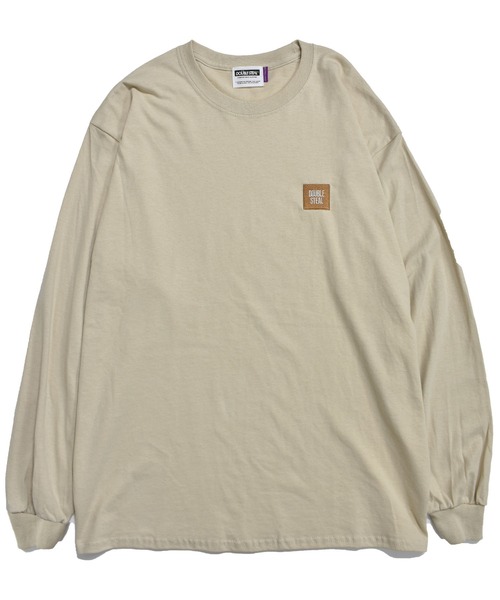 DOUBLE STEAL（ダブルスティール）の「mini BOX LOGO　長袖Tシャツ（Tシャツ/カットソー・メンズ・ブラック/サンドベージュ/アーミー/ホワイト×ブラック/ホワイト×パープル・MEDIUM/LARGE/X-LARGE）」の6枚目の写真