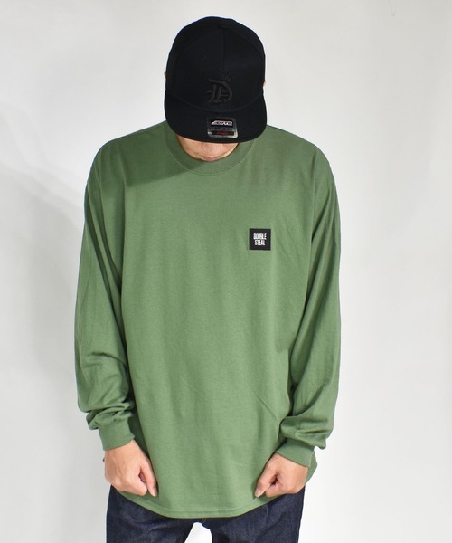 DOUBLE STEAL（ダブルスティール）の「mini BOX LOGO　長袖Tシャツ（Tシャツ/カットソー・メンズ・ブラック/サンドベージュ/アーミー/ホワイト×ブラック/ホワイト×パープル・MEDIUM/LARGE/X-LARGE）」の20枚目の写真