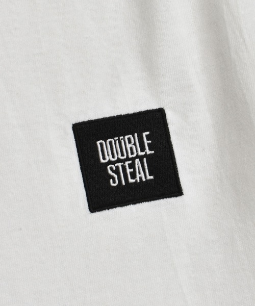 DOUBLE STEAL（ダブルスティール）の「mini BOX LOGO　長袖Tシャツ（Tシャツ/カットソー・メンズ・ブラック/サンドベージュ/アーミー/ホワイト×ブラック/ホワイト×パープル・MEDIUM/LARGE/X-LARGE）」の8枚目の写真