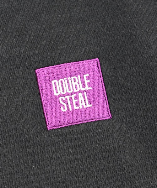 DOUBLE STEAL（ダブルスティール）の「mini BOX LOGO　長袖Tシャツ（Tシャツ/カットソー・メンズ・ブラック/サンドベージュ/アーミー/ホワイト×ブラック/ホワイト×パープル・MEDIUM/LARGE/X-LARGE）」の11枚目の写真