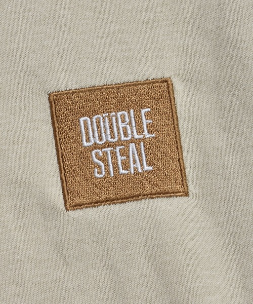 DOUBLE STEAL（ダブルスティール）の「mini BOX LOGO　長袖Tシャツ（Tシャツ/カットソー・メンズ・ブラック/サンドベージュ/アーミー/ホワイト×ブラック/ホワイト×パープル・MEDIUM/LARGE/X-LARGE）」の12枚目の写真