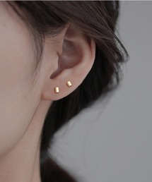 Ritomo De Ricco | 金アレ対応本体全てSV925シンプルピアス(ピアス（両耳用）)