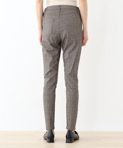SHOO・LA・RUE(シューラルー)の「◆【SS-4L】チェック柄裏起毛スキニーパンツ(その他パンツ・レディース・ネイビー系7/ベージュ系1・03/01/10/06/04/02/05)」の10枚目の写真