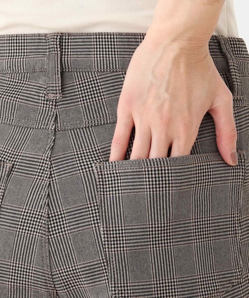 SHOO・LA・RUE(シューラルー)の「◆【SS-4L】チェック柄裏起毛スキニーパンツ(その他パンツ・レディース・ネイビー系7/ベージュ系1・03/01/10/06/04/02/05)」の8枚目の写真