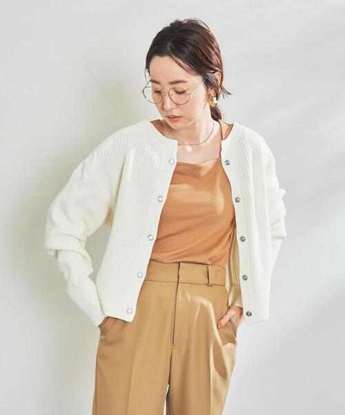 coen（コーエン）の「［洗える］2WAYコマンドニット（ニット/セーター・レディース・ブラック/オフホワイト/ネイビー・MEDIUM/LARGE）」の7枚目の写真