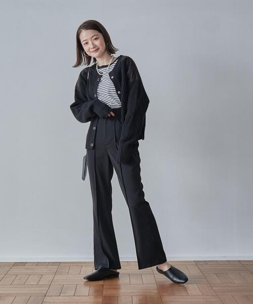 coen（コーエン）の「［洗える］2WAYコマンドニット（ニット/セーター・レディース・ブラック/オフホワイト/ネイビー・MEDIUM/LARGE）」の11枚目の写真