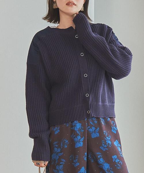 coen（コーエン）の「［洗える］2WAYコマンドニット（ニット/セーター・レディース・ブラック/オフホワイト/ネイビー・MEDIUM/LARGE）」の15枚目の写真