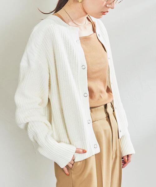 coen（コーエン）の「［洗える］2WAYコマンドニット（ニット/セーター・レディース・ブラック/オフホワイト/ネイビー・MEDIUM/LARGE）」の18枚目の写真