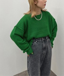 apres jour mignon | ダメージショートニット 【ZOZOTOWN限定アイテム】(ニット/セーター)