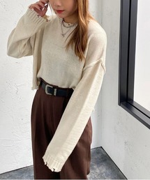 ダメージショートニット 【ZOZOTOWN限定アイテム】