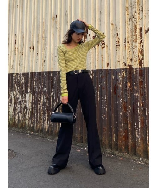 SLY（スライ）の「HARD SLIM HAND BAG スリムハンド バッグ（ハンドバッグ・レディース・ブラック/ライトブルー・FREE）」の19枚目の写真