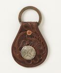RRL ブラウンレザーコンチョ付キーホルダー　新品未使用 RRL ブラウンレザーコンチョ付キーホルダー 新品未使用 Yahoo