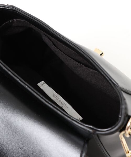 RETRO GIRL（レトロガール）の「ヴィンテージショルダー（ショルダーバッグ・レディース・ダークブラウン/ブラウン系その他/ブラック・FREE）」の6枚目の写真