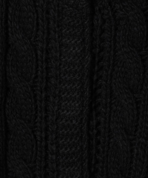 JEANASIS（ジーナシス）の「ポップコーンショートクルーカーディガン/254757（カーディガン/ボレロ・レディース・ブラック/アイボリー・FREE）」の7枚目の写真