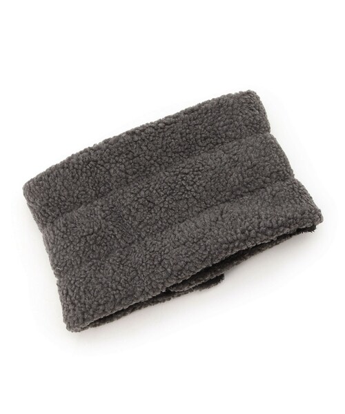 THE SHOP TK （ザ ショップ ティーケー ）の「◆UNIVERSAL OVERALL別注 ボアネックウォーマー（ネックウォーマー/スヌード・メンズ・チャコールグレー/ブラック/カーキ/サンドベージュ・00）」の6枚目の写真