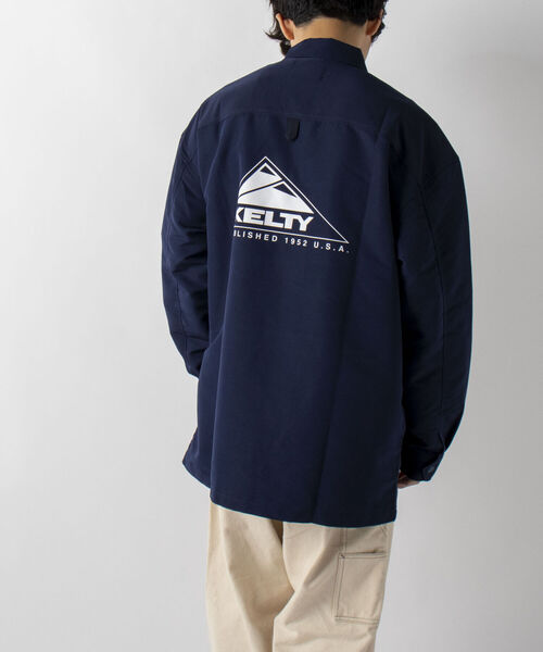 KELTY(ケルティ)の「【KELTY/ケルティ】GLOSTER別注 バックプリント コーチジャケット(ブルゾン・メンズ・ブラック/ネイビー/カーキ・MEDIUM/LARGE)」の6枚目の写真