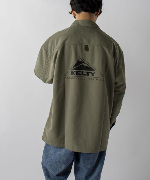KELTY(ケルティ)の「【KELTY/ケルティ】GLOSTER別注 バックプリント コーチジャケット(ブルゾン・メンズ・ブラック/ネイビー/カーキ・MEDIUM/LARGE)」の19枚目の写真