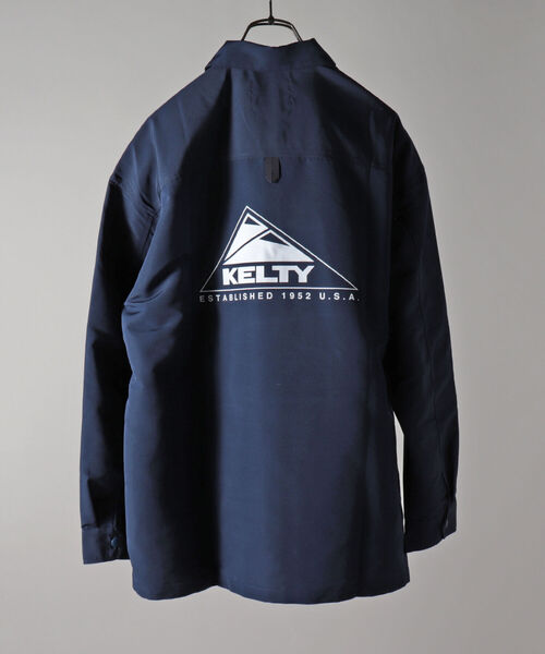KELTY(ケルティ)の「【KELTY/ケルティ】GLOSTER別注 バックプリント コーチジャケット(ブルゾン・メンズ・ブラック/ネイビー/カーキ・MEDIUM/LARGE)」の9枚目の写真