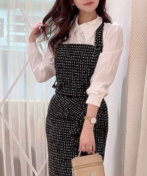 ROYAL PARTY（ロイヤルパーティー）の「ツィードビスチェ（その他トップス・レディース・ブラック/レッド/オフホワイト・FREE）」の22枚目の写真