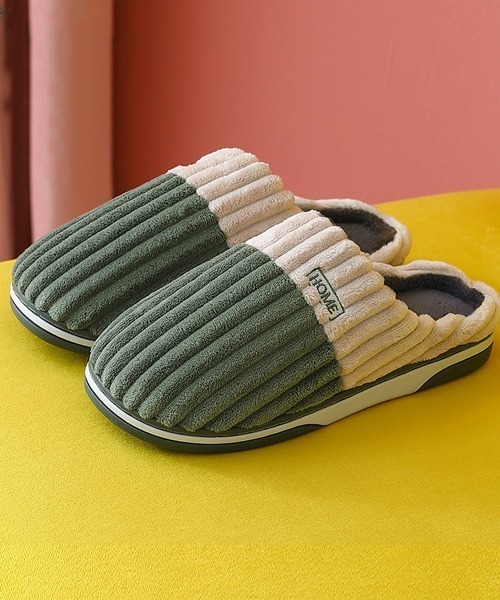 DAY CLOSET（デイ クローゼット）の「ポップカラークッションクマスリッパサンダル 室内履き（ルームシューズ/スリッパ・レディース・コーラルピンク/モカ/グリーン/イエロー/グレー/ダークグレー・23cm/24cm/25cm/26cm/27cm）」の5枚目の写真