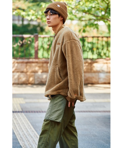 KELTY（ケルティ）の「[KELTY/ケルティ]フロントスナップレトロフリースカーディガン（カーディガン/ボレロ・レディース・ベージュ/アイボリー/ブラック/グリーン・L/M/XL/S/XS）」の6枚目の写真