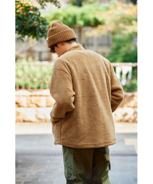 KELTY（ケルティ）の「[KELTY/ケルティ]フロントスナップレトロフリースカーディガン（カーディガン/ボレロ・レディース・ベージュ/アイボリー/ブラック/グリーン・L/M/XL/S/XS）」の9枚目の写真