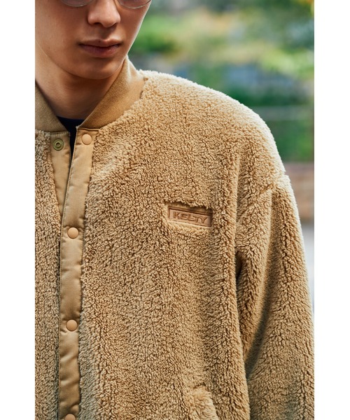 KELTY（ケルティ）の「[KELTY/ケルティ]フロントスナップレトロフリースカーディガン（カーディガン/ボレロ・レディース・ベージュ/アイボリー/ブラック/グリーン・L/M/XL/S/XS）」の10枚目の写真