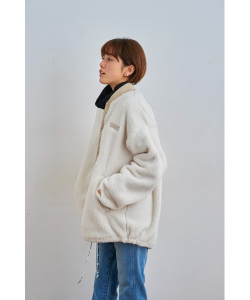 KELTY（ケルティ）の「[KELTY/ケルティ]フロントスナップレトロフリースカーディガン（カーディガン/ボレロ・レディース・ベージュ/アイボリー/ブラック/グリーン・L/M/XL/S/XS）」の15枚目の写真