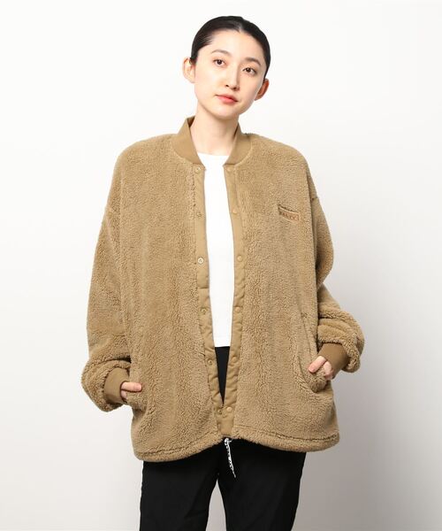 KELTY（ケルティ）の「[KELTY/ケルティ]フロントスナップレトロフリースカーディガン（カーディガン/ボレロ・レディース・ベージュ/アイボリー/ブラック/グリーン・L/M/XL/S/XS）」の16枚目の写真