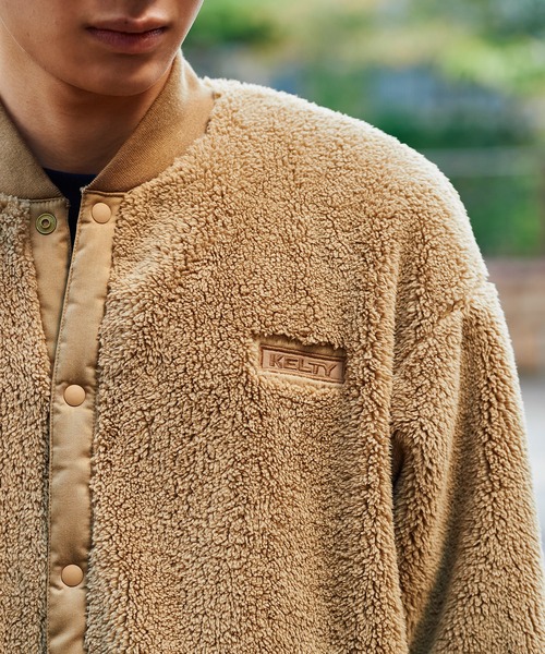 KELTY（ケルティ）の「[KELTY/ケルティ]フロントスナップレトロフリースカーディガン（カーディガン/ボレロ・レディース・ベージュ/アイボリー/ブラック/グリーン・L/M/XL/S/XS）」の21枚目の写真