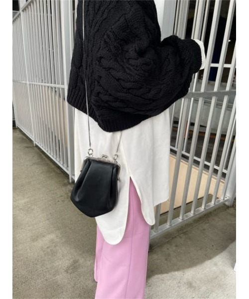 MOUSSY(マウジー)の「STRUCTURED MINI ポシェット(ショルダーバッグ・レディース・ホワイト/ブラック・FREE)」の19枚目の写真