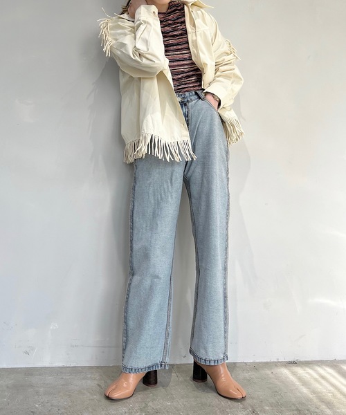 SANSeLF(サンセルフ)の「【SANSeLF】turn over denim sanw21a064(デニムパンツ・レディース・ブルー・FREE)」の22枚目の写真