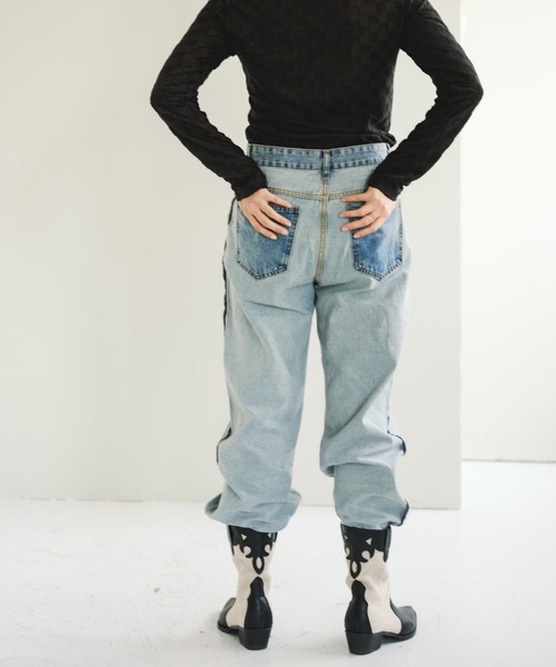 SANSeLF(サンセルフ)の「【SANSeLF】turn over denim sanw21a064(デニムパンツ・レディース・ブルー・FREE)」の21枚目の写真