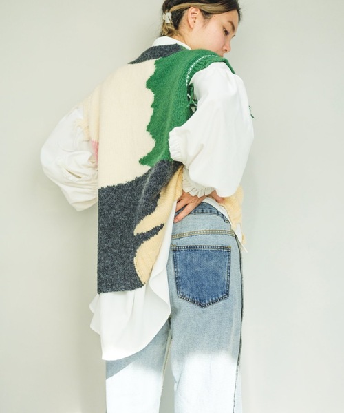 SANSeLF(サンセルフ)の「【SANSeLF】turn over denim sanw21a064(デニムパンツ・レディース・ブルー・FREE)」の14枚目の写真