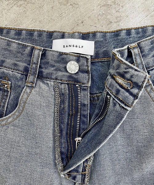 SANSeLF(サンセルフ)の「【SANSeLF】turn over denim sanw21a064(デニムパンツ・レディース・ブルー・FREE)」の13枚目の写真