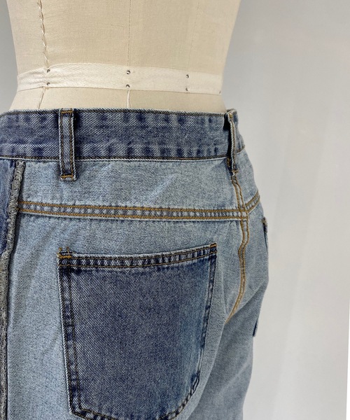 SANSeLF(サンセルフ)の「【SANSeLF】turn over denim sanw21a064(デニムパンツ・レディース・ブルー・FREE)」の11枚目の写真