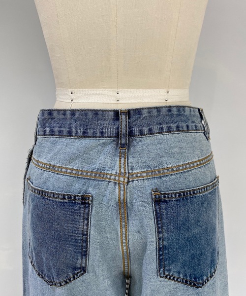 SANSeLF(サンセルフ)の「【SANSeLF】turn over denim sanw21a064(デニムパンツ・レディース・ブルー・FREE)」の12枚目の写真