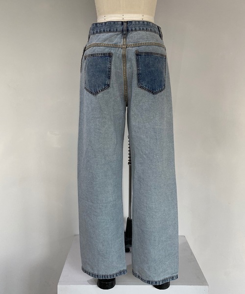 SANSeLF(サンセルフ)の「【SANSeLF】turn over denim sanw21a064(デニムパンツ・レディース・ブルー・FREE)」の8枚目の写真