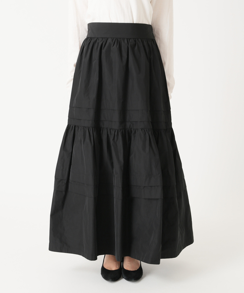 JOURNAL STANDARD（ジャーナルスタンダード）の「メモリータックティアードスカート◆（スカート・レディース・ブラック/オレンジ・36/38）」の18枚目の写真