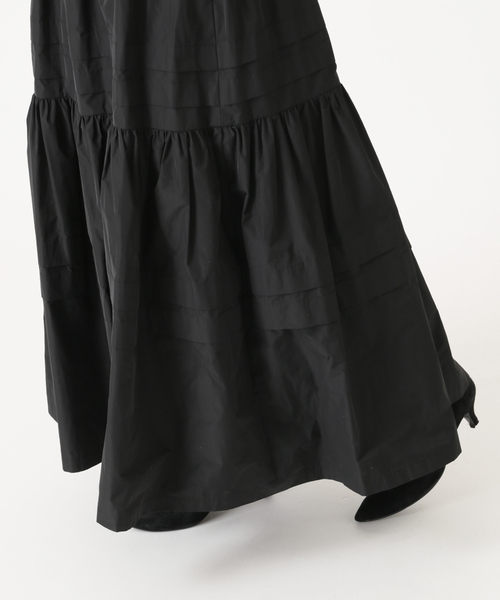 JOURNAL STANDARD（ジャーナルスタンダード）の「メモリータックティアードスカート◆（スカート・レディース・ブラック/オレンジ・36/38）」の13枚目の写真
