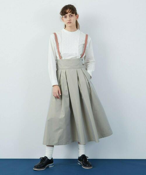 FRAPBOIS（フラボア）の「イーシーツイル スカート（スカート・レディース・ブラック/グレイッシュベージュ・1/0）」の22枚目の写真